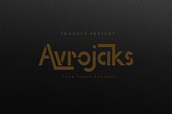 Avrojaks: A Distinct Display Font for Campaigns