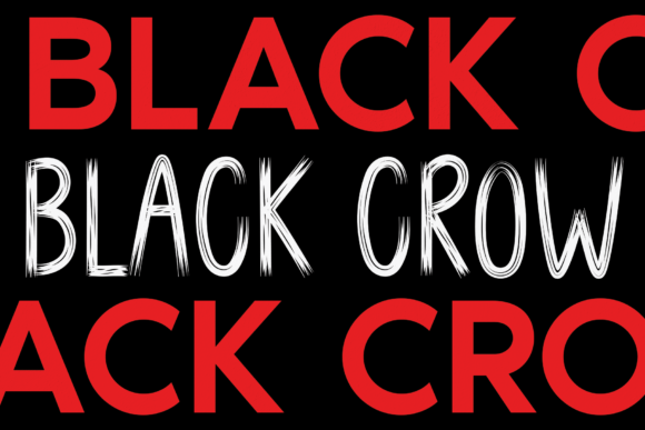 Black Crow: A Bold and Unique Display Font for Marketers