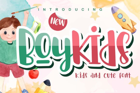 Boykids: A Joyful Display Font for Engaging Branding