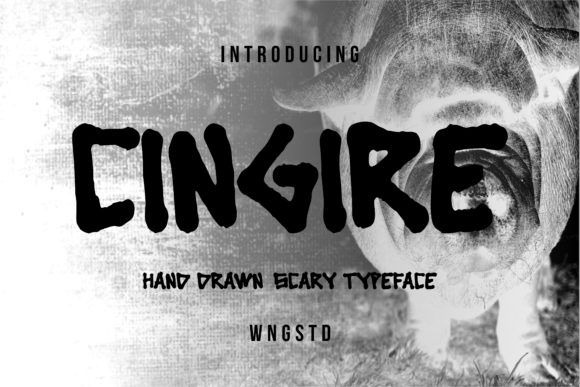 Cingire: A Bold and Scary Display Font for Halloween Designs