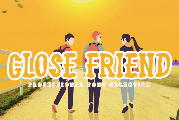 Close Friend: A Joyful Display Font for Creative Makers