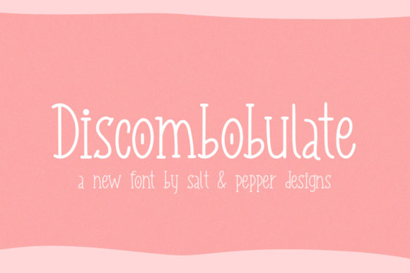 Discombobulate: A Charming Display Font for Crafters