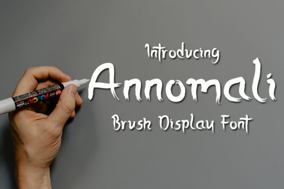 Discover Annomali: A Spooky and Brushed Display Font