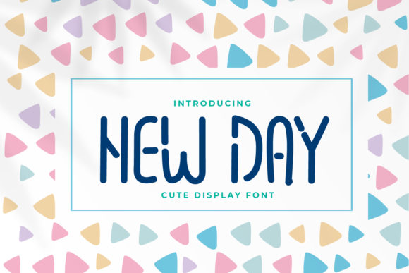Discover New Day: A Charming Display Font for Creative Projects
