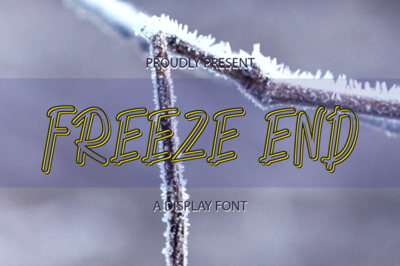 Freeze End: A Bouncy Display Font for Engaging Campaigns