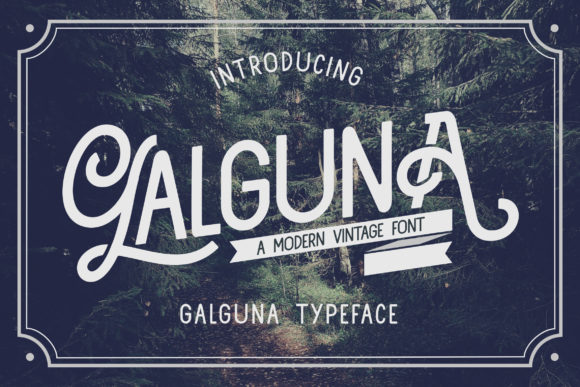 Galguna: A Stylish and Unique Display Font for Crafters