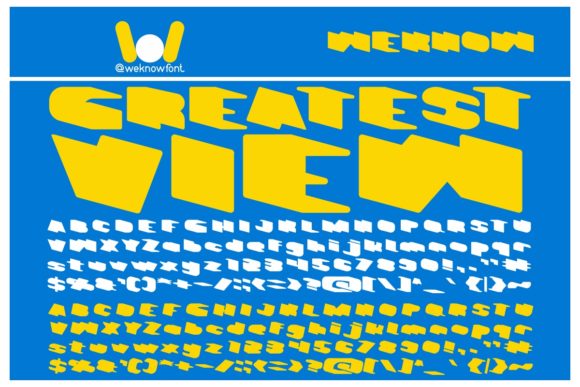 Greatest View: A Bold and Chunky Display Font for Making Your Brand Stand Out