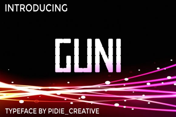 Guni: A Modern Display Font for Creative Web Design