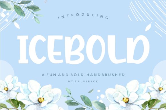 Icebold: A Distinctive Display Font for Editorial Expression
