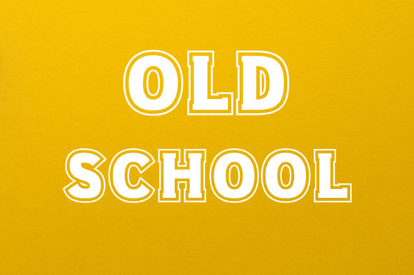 Old School: A Display Font for Creative Product Design