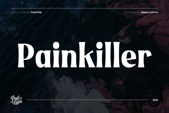 Painkiller: A Bold Display Font for Creative Product Labels