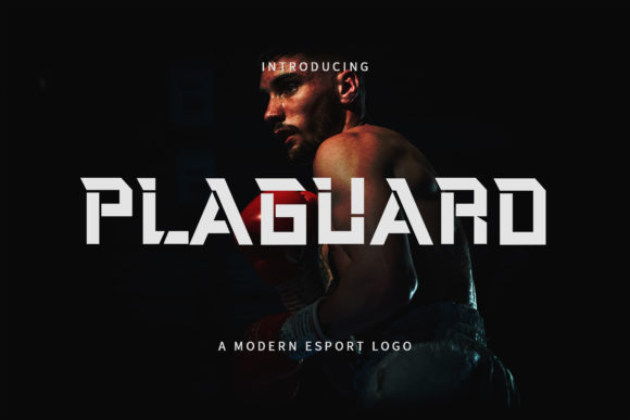 Plaguard: The Futuristic Display Font for Crafters and Shop Owners