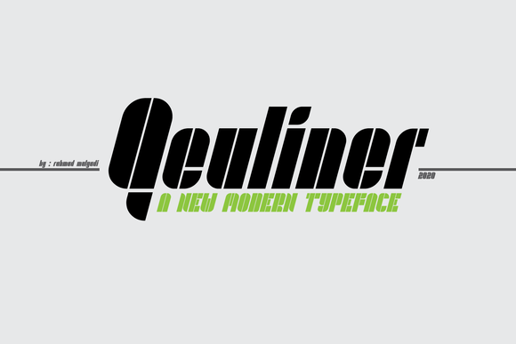 Qeuliner: A Modern Display Font for Editorial Design