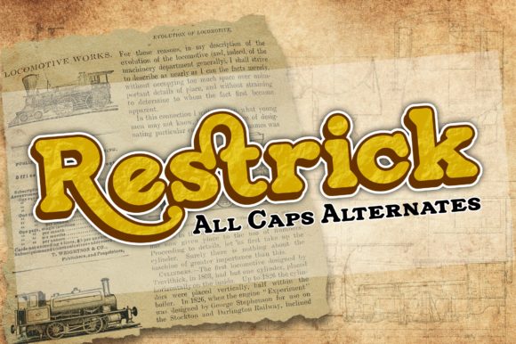 Restrick: The Retro-Style Display Font for Bold Branding