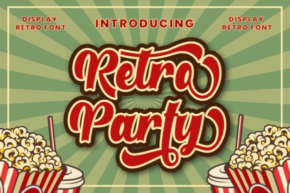 Retro Party: A Vibrant Display Font for Creative Web Design