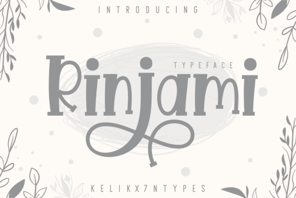 Rinjami: A Bold and Casual Display Font for Editorial Design