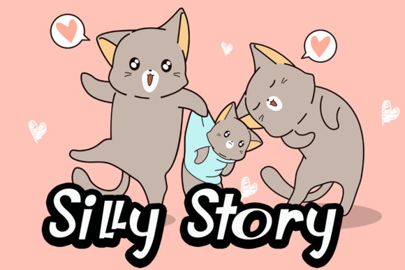 Silly Story: A Playful Display Font for Creative Design