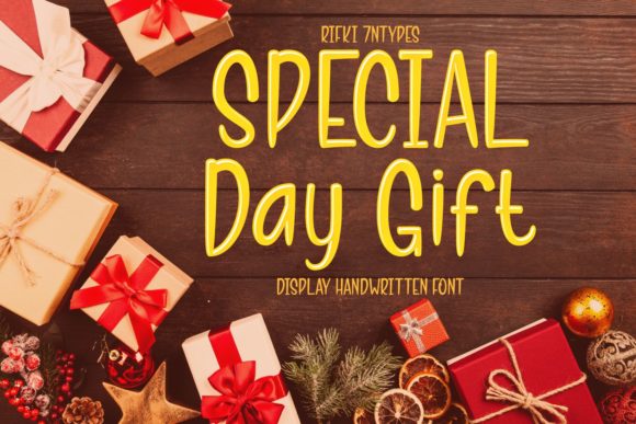 Special Day Gift: A Modern Display Font for Your Brand