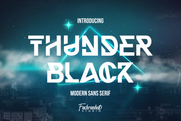 Thunder Black: A Bold and Modern Display Font