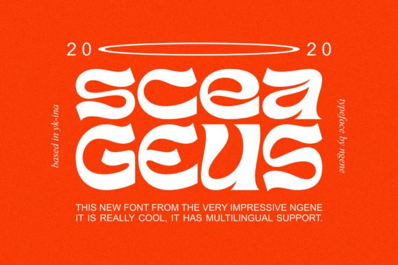 Transform Your Brand with Sceageus: A Unique Display Font